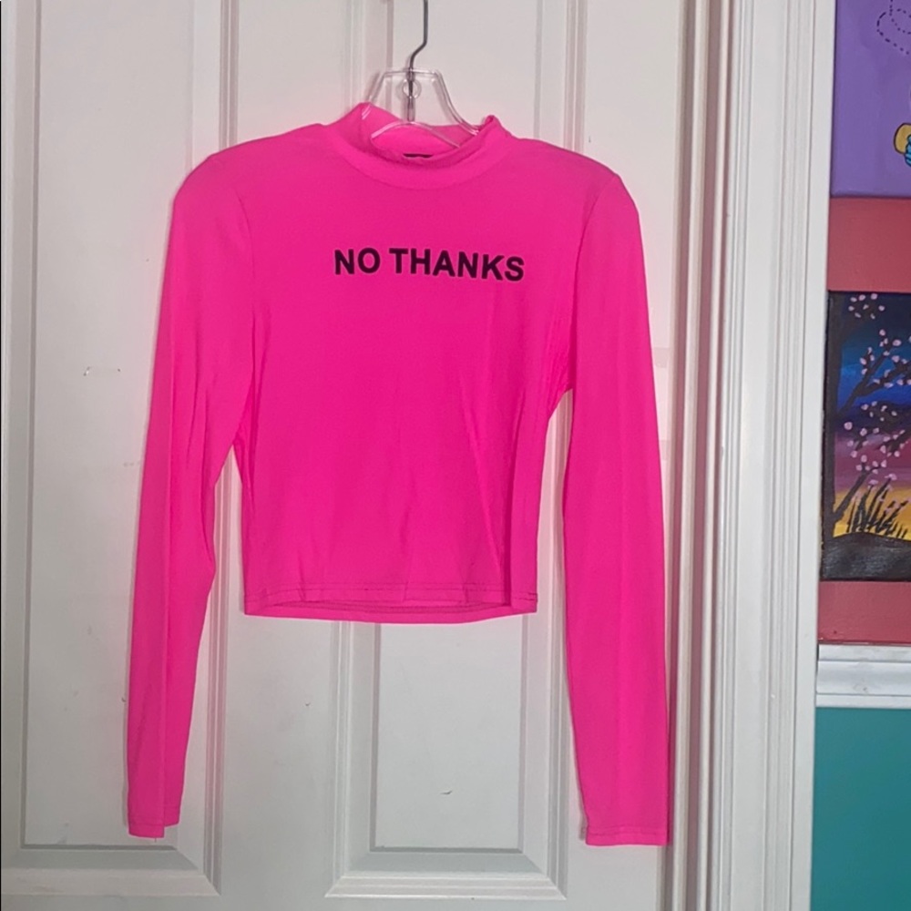 Tight fit "No thanks" Shirt.